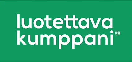 luotettava kumppani logo vihreä